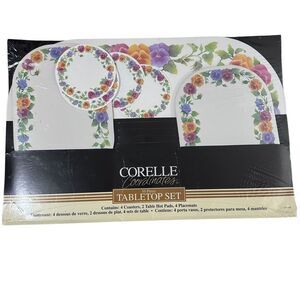 Vintage Corelle Coordinates 10 Piece Tabletop Set‎ Placemats New In Packaging